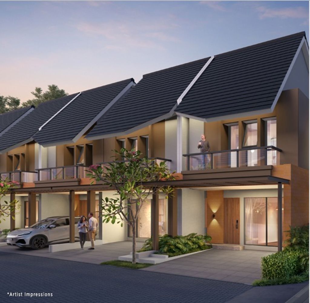 foto tampak rumah tipe CEDAR 5 perumahan CITRA 8 EXT