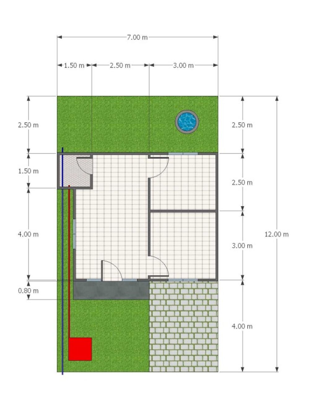 foto denah rumah tipe 36 perumahan Garden Zurich