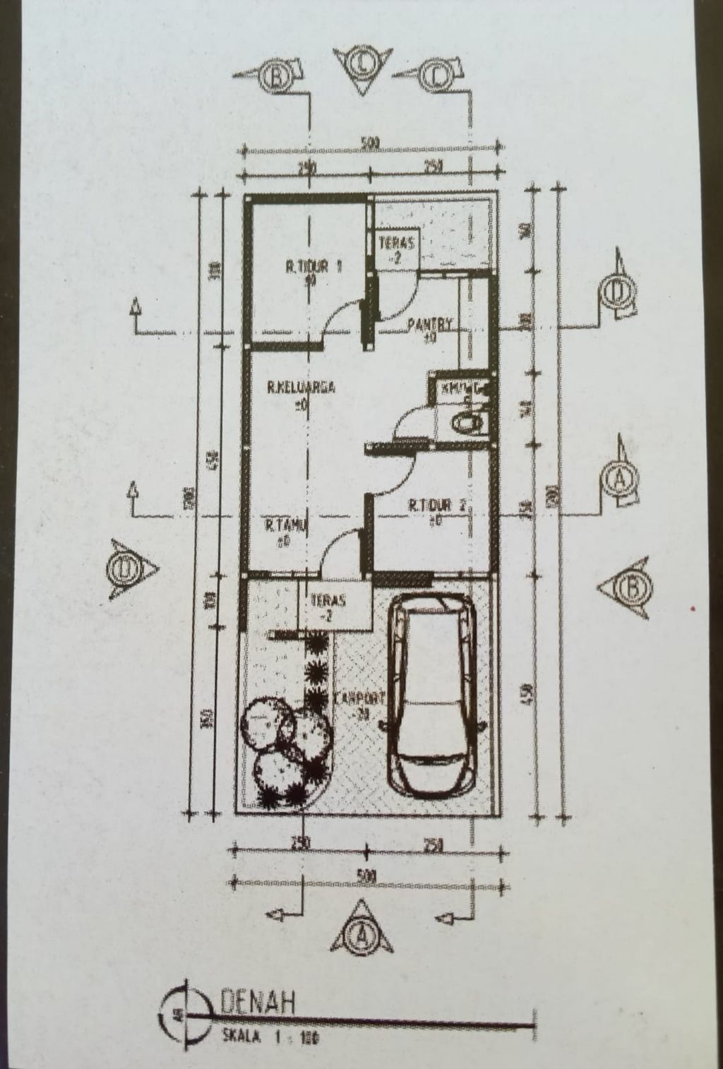foto denah rumah tipe 36/60 perumahan TATAR PAKUTANDANG