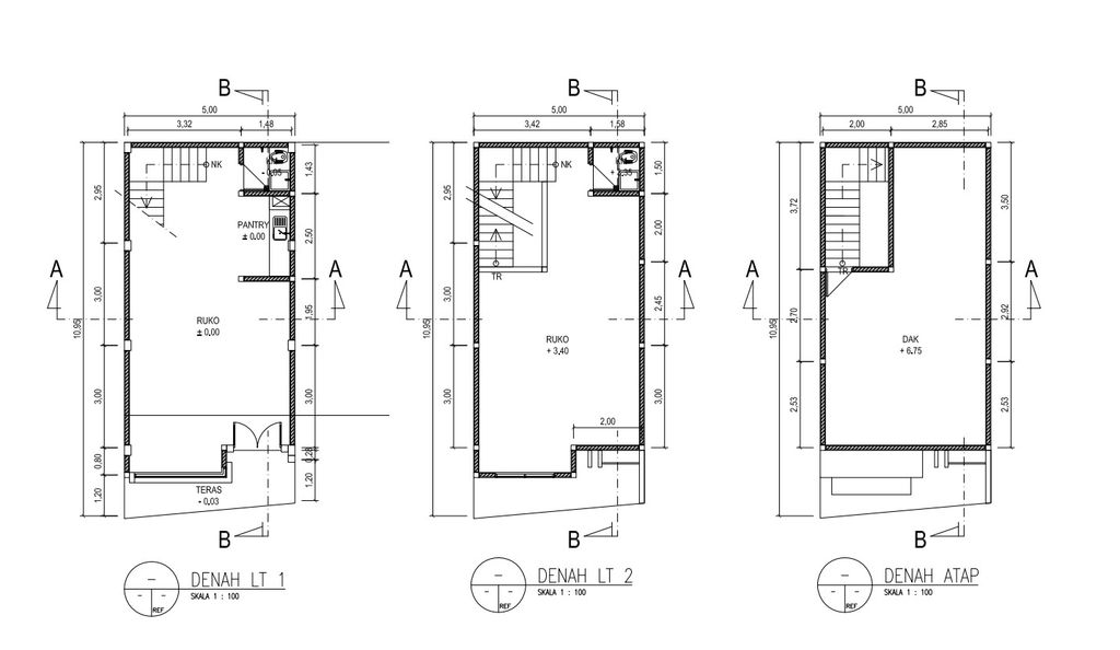 foto denah rumah tipe RUKO perumahan TATAR PAKUTANDANG
