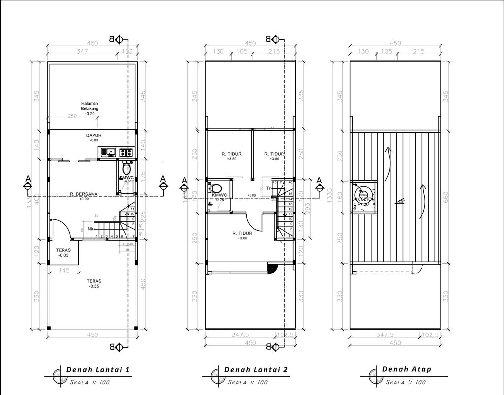 foto denah rumah tipe 50 Compact Minimalis HC(578) perumahan Cluster Everton