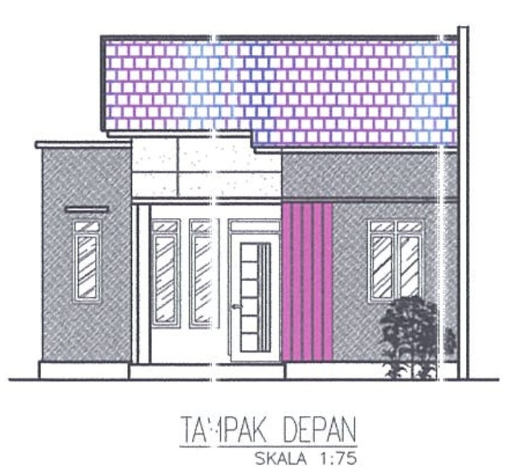 foto tampak rumah tipe 36 (111) perumahan PERUMAHAN GRIYA PESONA PENDAWA TAHAP II