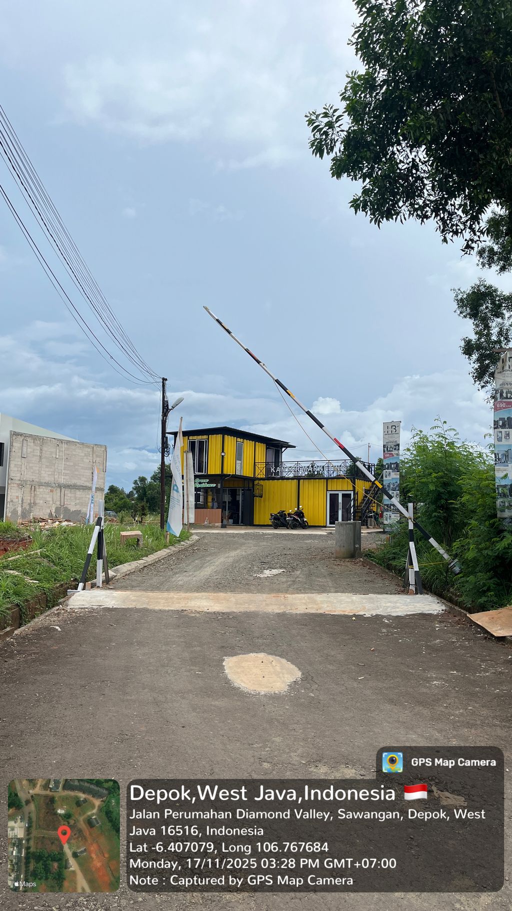 foto gerbang perumahan HB Green Residence