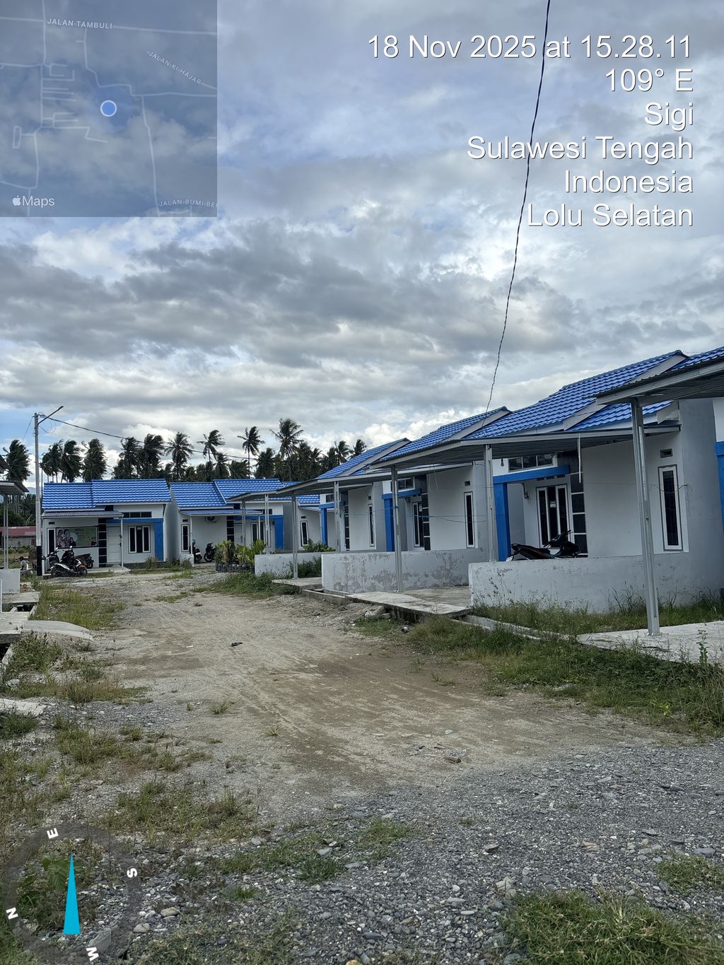 foto posisi tengah perumahan JINGGALAND KALUKUBULA TAHAP 8