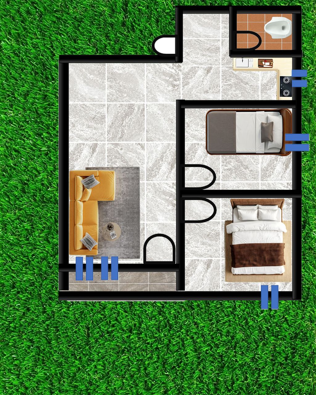 foto denah rumah tipe 36 perumahan BUMI KENANGA ASRI