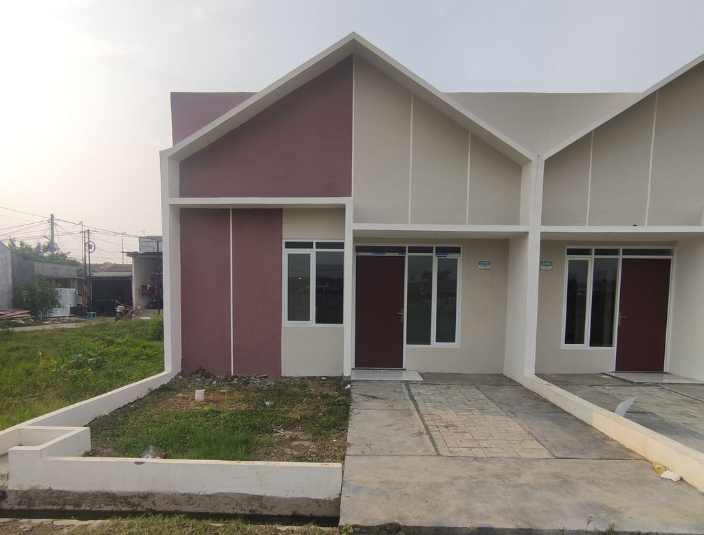 foto tampak rumah tipe 28/60 PMK 2025 perumahan GREEN HARMONY RESIDENCE 5