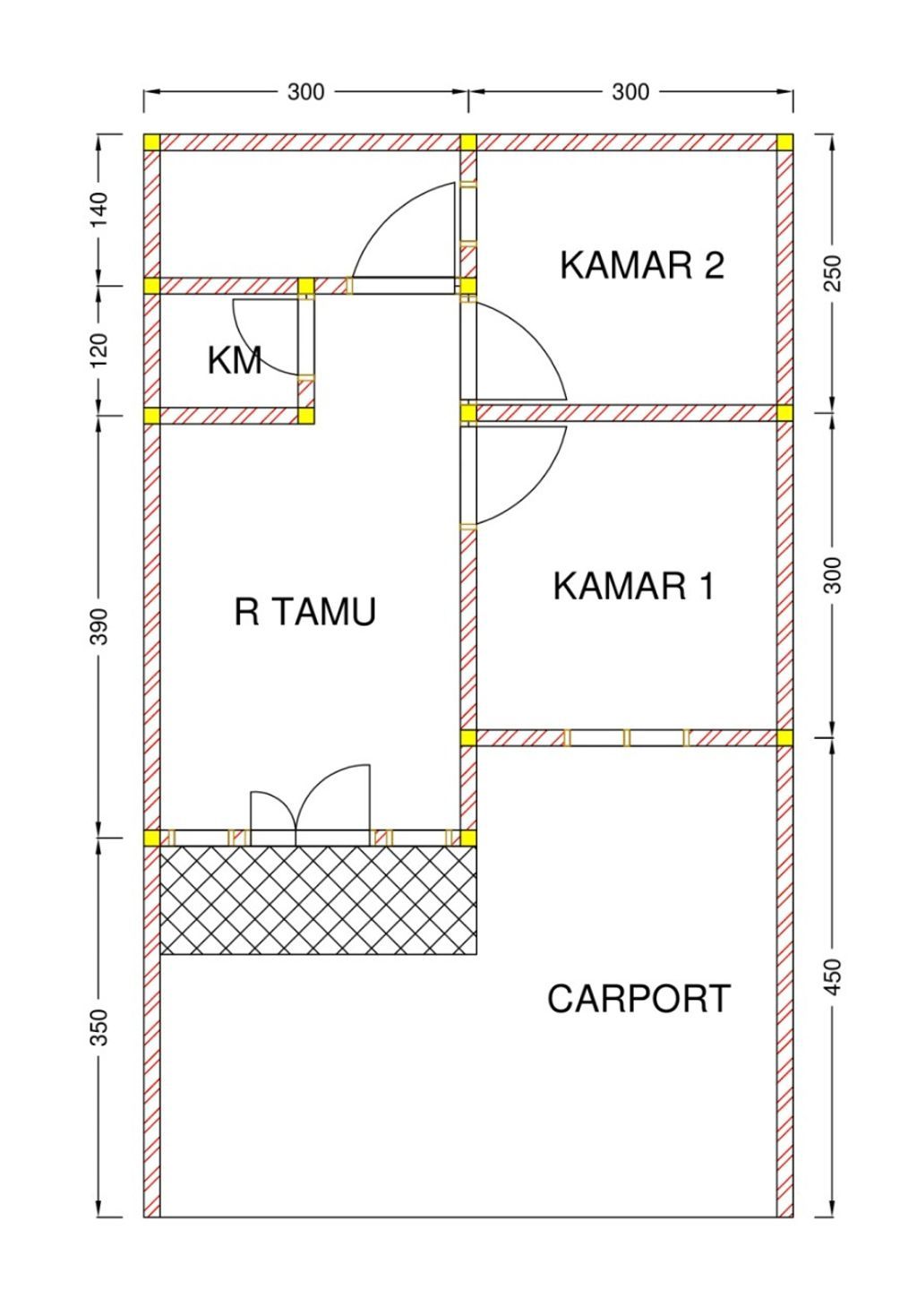 foto denah rumah tipe 36 perumahan GRAND MULIA BANJARDAWA TAHAP 3