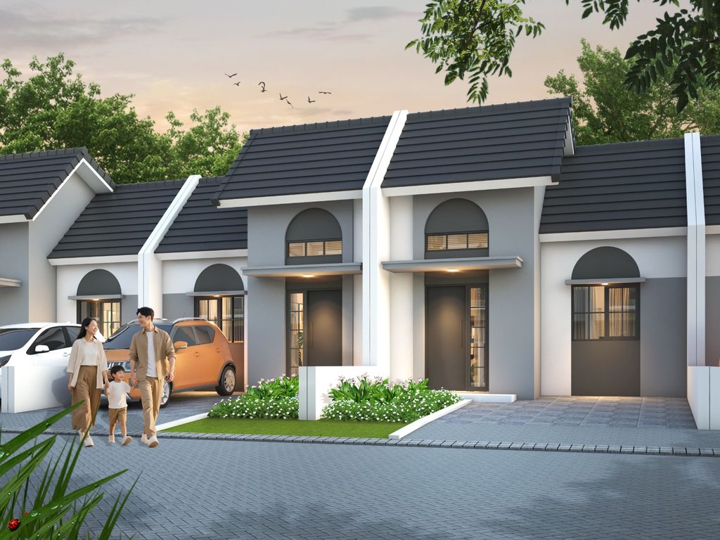 foto tampak rumah tipe AUSTIN perumahan TAMAN ANGGUN SEJAHTERA 10 TAHAP A