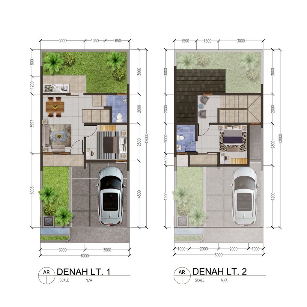 foto denah rumah tipe LAKE perumahan VICTORIA VILLAGE