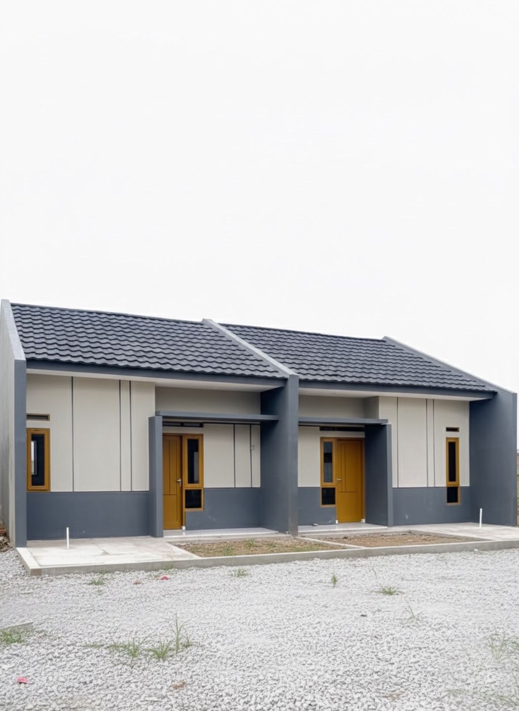 foto tampak rumah tipe 30/60 perumahan embun pagi residence