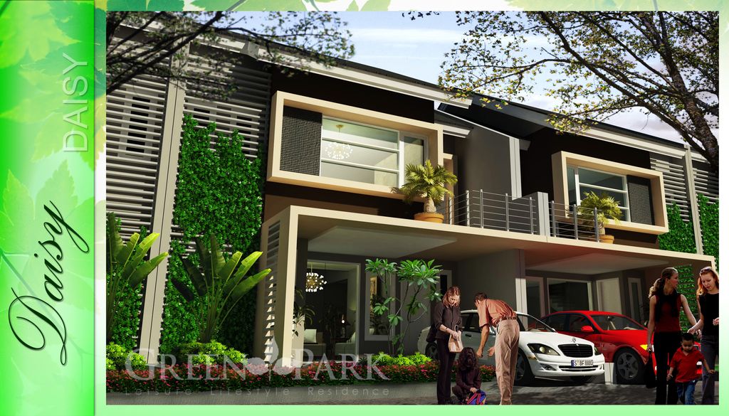 foto tampak rumah tipe Daisy perumahan GREEN PARK RESIDENCE