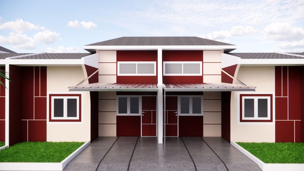 foto tampak rumah tipe 27 - 85 perumahan PILAR MAS PERSADA 2