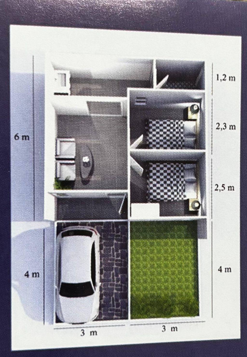 foto denah rumah tipe SCANDINAVIAN perumahan Sadjati Garden City 3