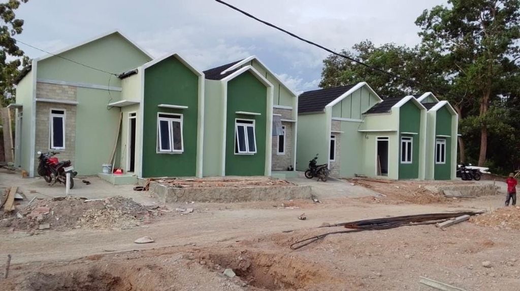 foto tampak rumah tipe B 01 - 36/87 perumahan VILLA CINTA MAYA