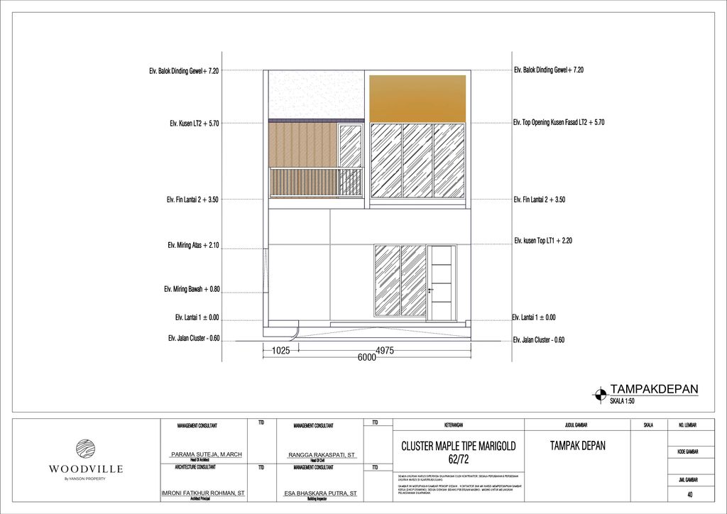 foto tampak rumah tipe Marigold perumahan Perumahan Woodville Residence