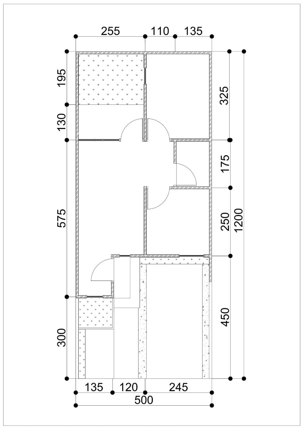 foto denah rumah tipe 36/64 perumahan SERENITY PREMIERE