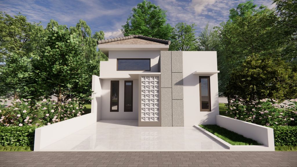 foto tampak rumah tipe 36 perumahan Fajar Residence