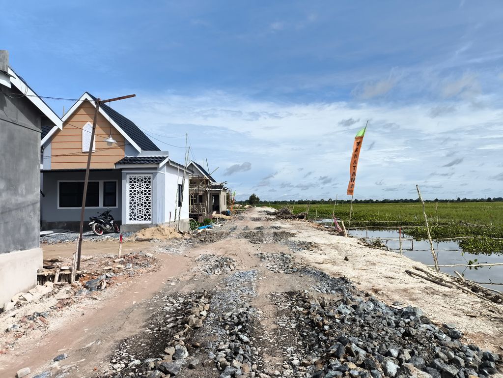 foto posisi tengah perumahan Grand Sharia Mahatama