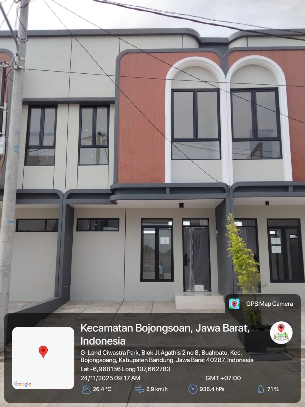 foto tampak rumah tipe 38 Compact 2 Kamar HC (436) perumahan G-Land Ciwastra Park 2