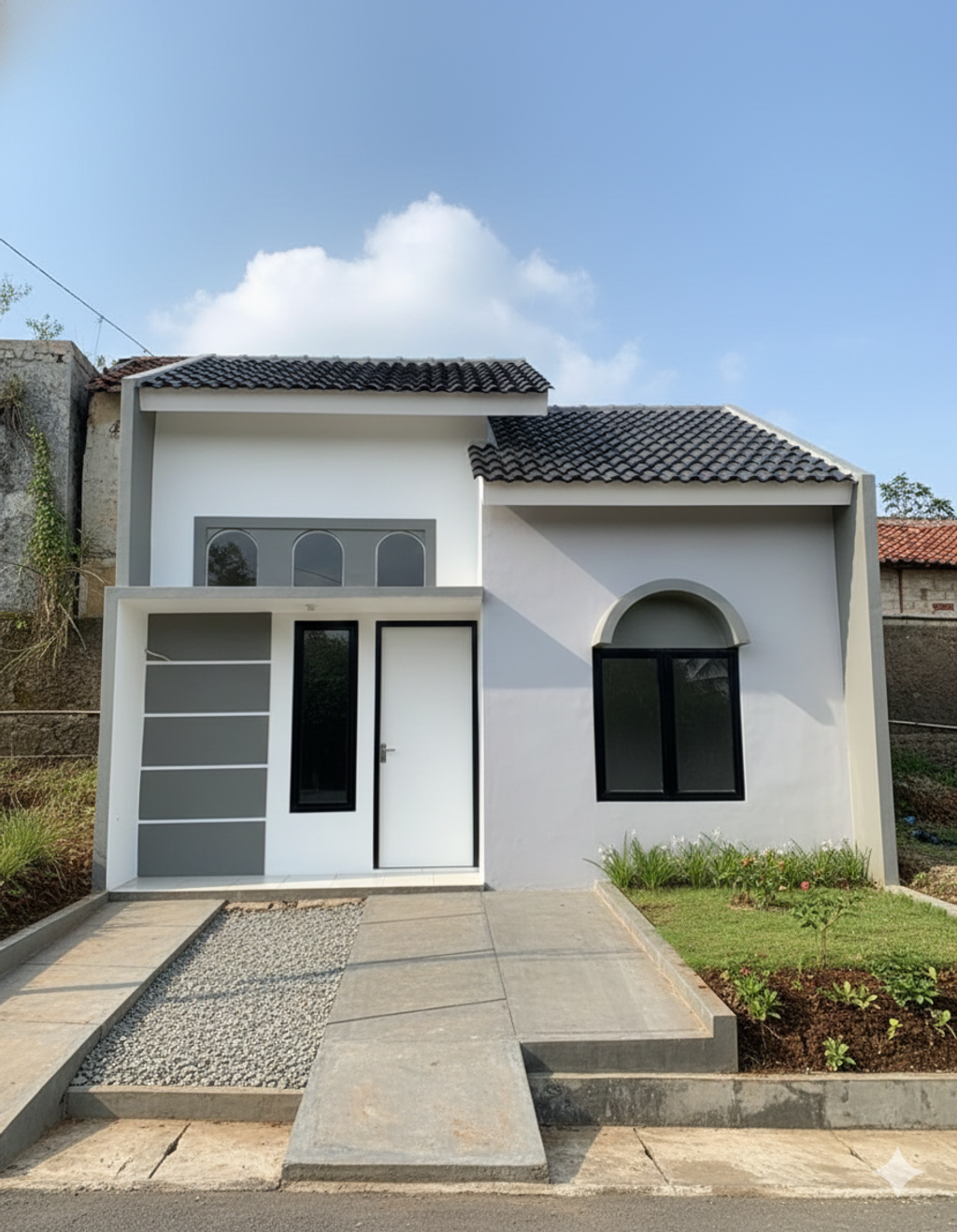 foto tampak rumah tipe SUBSIDI 30/60 perumahan Golden Valley