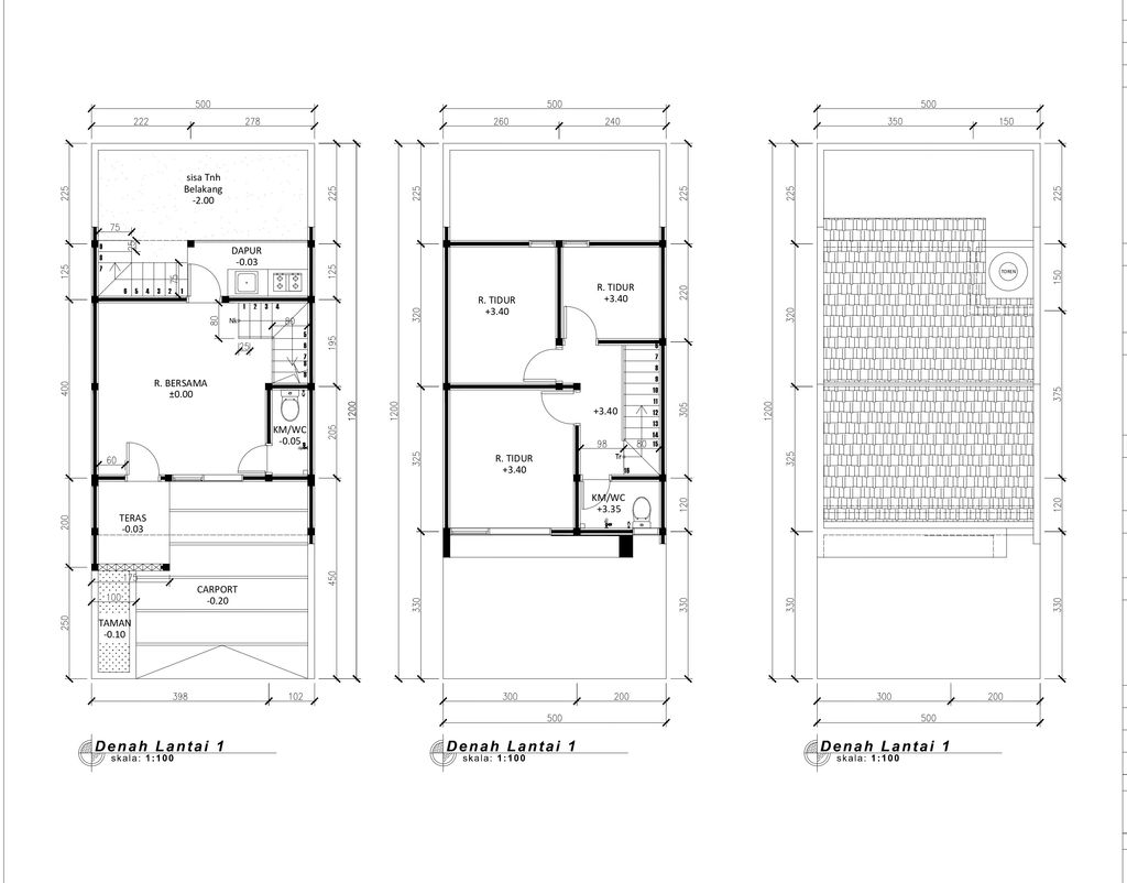 foto denah rumah tipe 54 Compact Cozy Level Qeila (437) perumahan G-Land Padalarang Residence 2