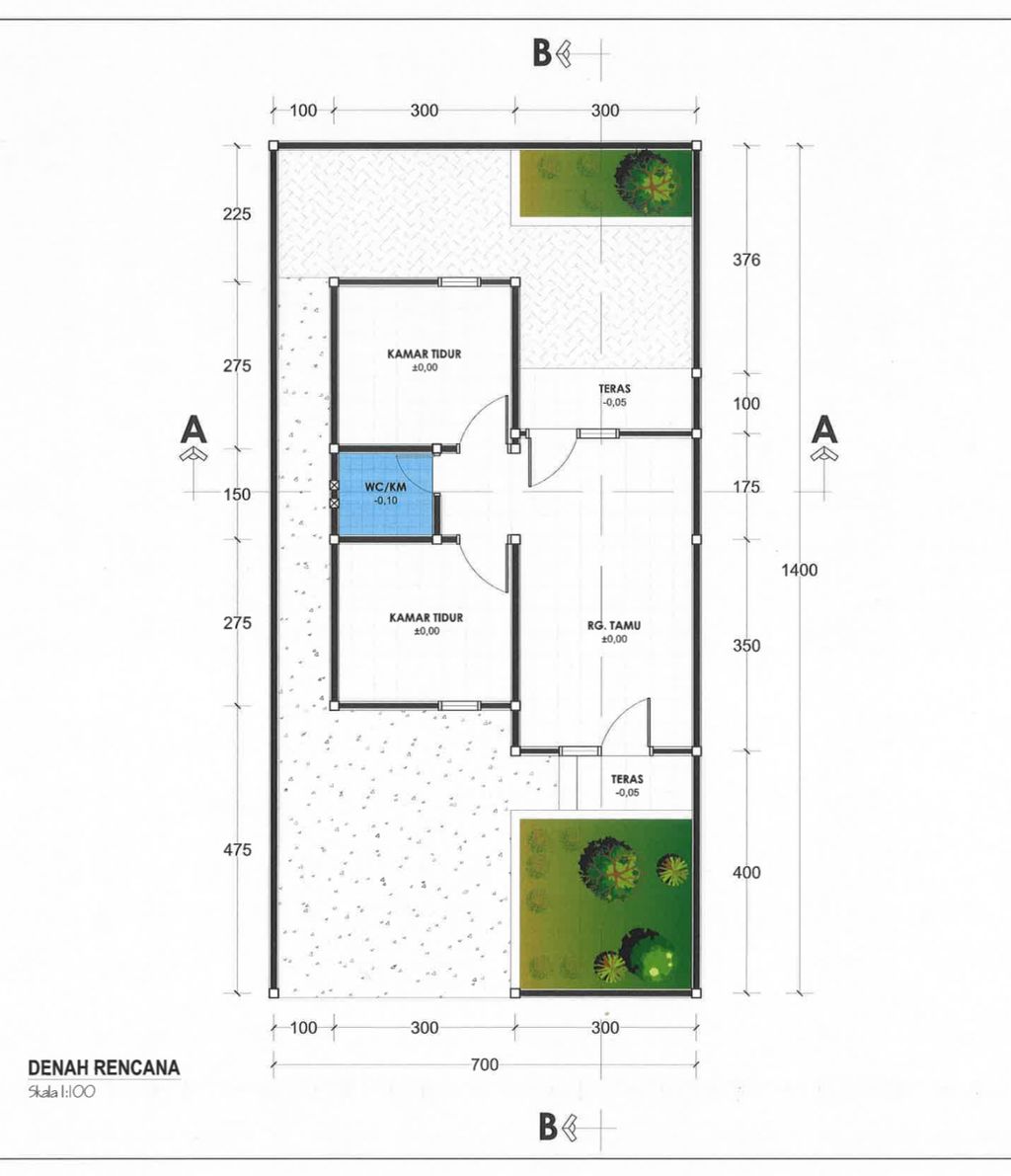 foto denah rumah tipe 36 perumahan GRAND SENTANI
