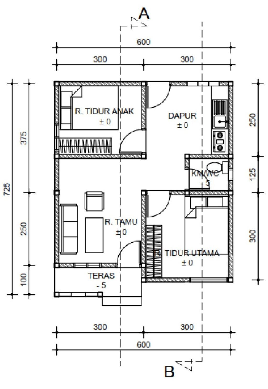 foto denah rumah tipe 36 perumahan KANDEH RESIDENCE 9