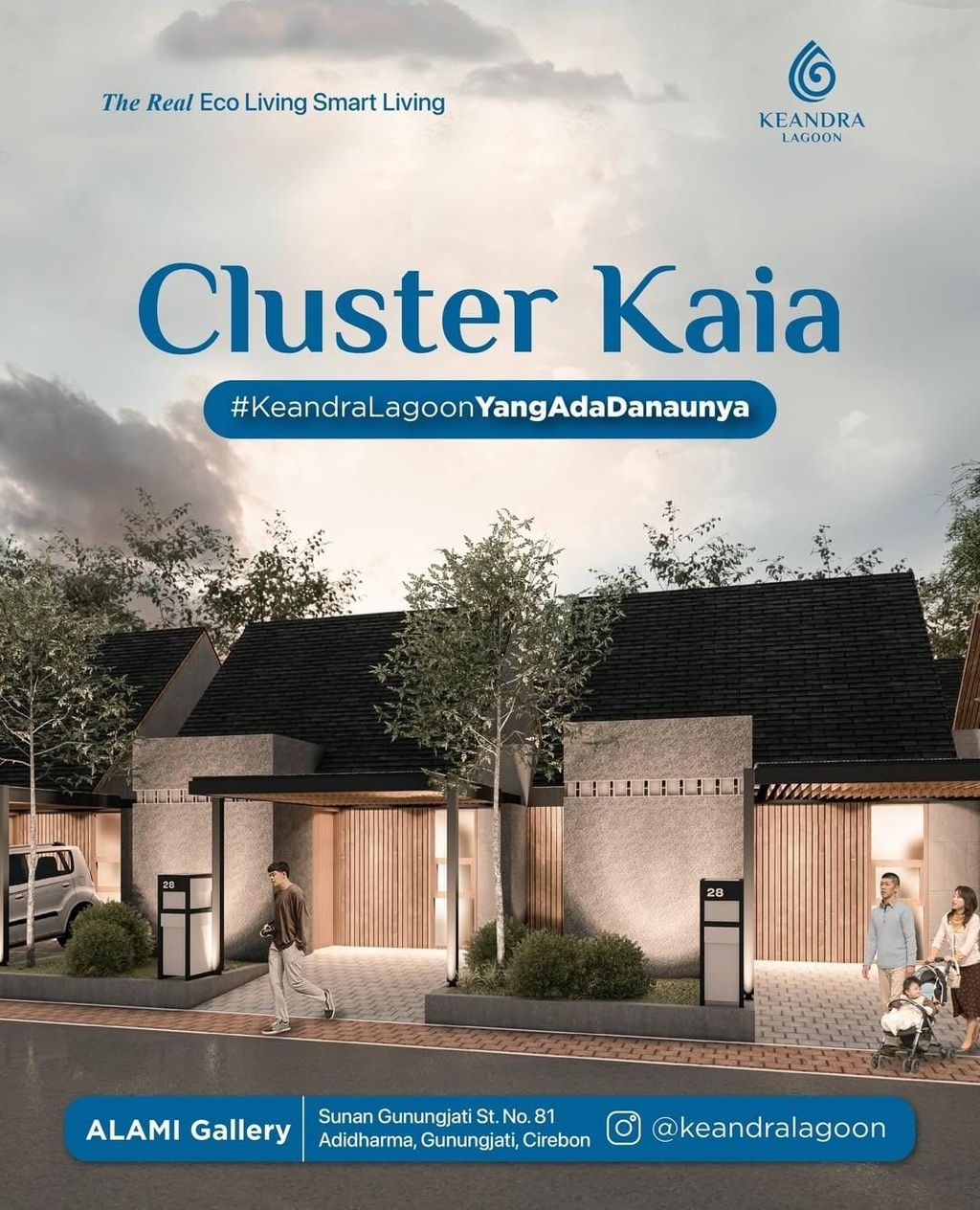 foto denah rumah tipe KAIA perumahan KEANDRA LAGOON 2