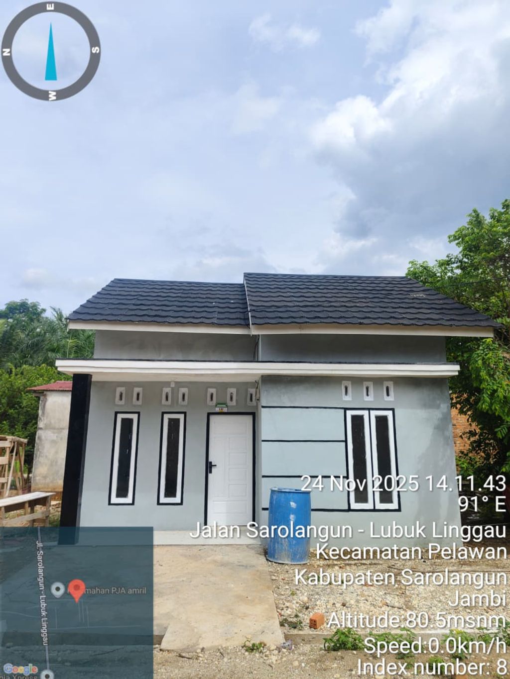 foto tampak rumah tipe 36 perumahan PELAWAN JAYA ASRI