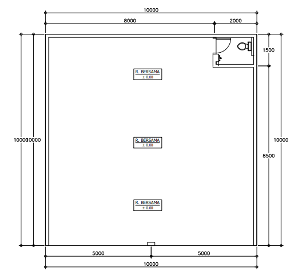 foto denah rumah tipe 200/146 perumahan Griya Gading Permai