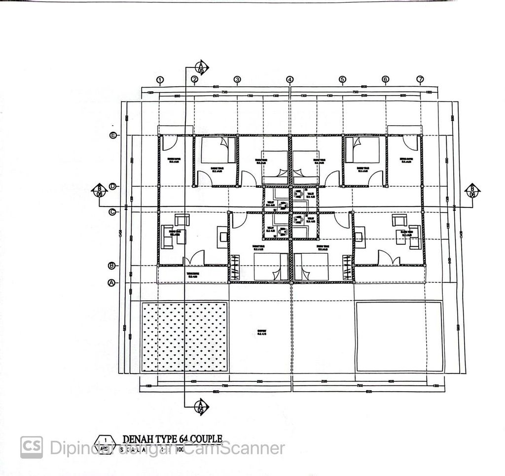 foto denah rumah tipe PERUMAHAN GESYA GURINDAM 3 perumahan GESYA GURINDAM 3