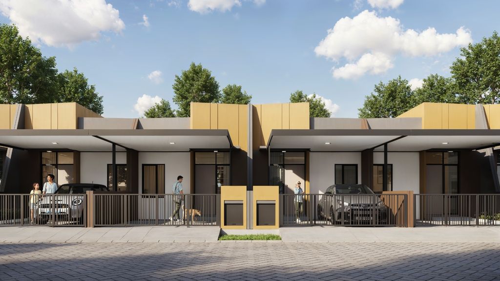 foto tampak rumah tipe 29 CALCITE perumahan BEKASI TIMUR REGENCY 5