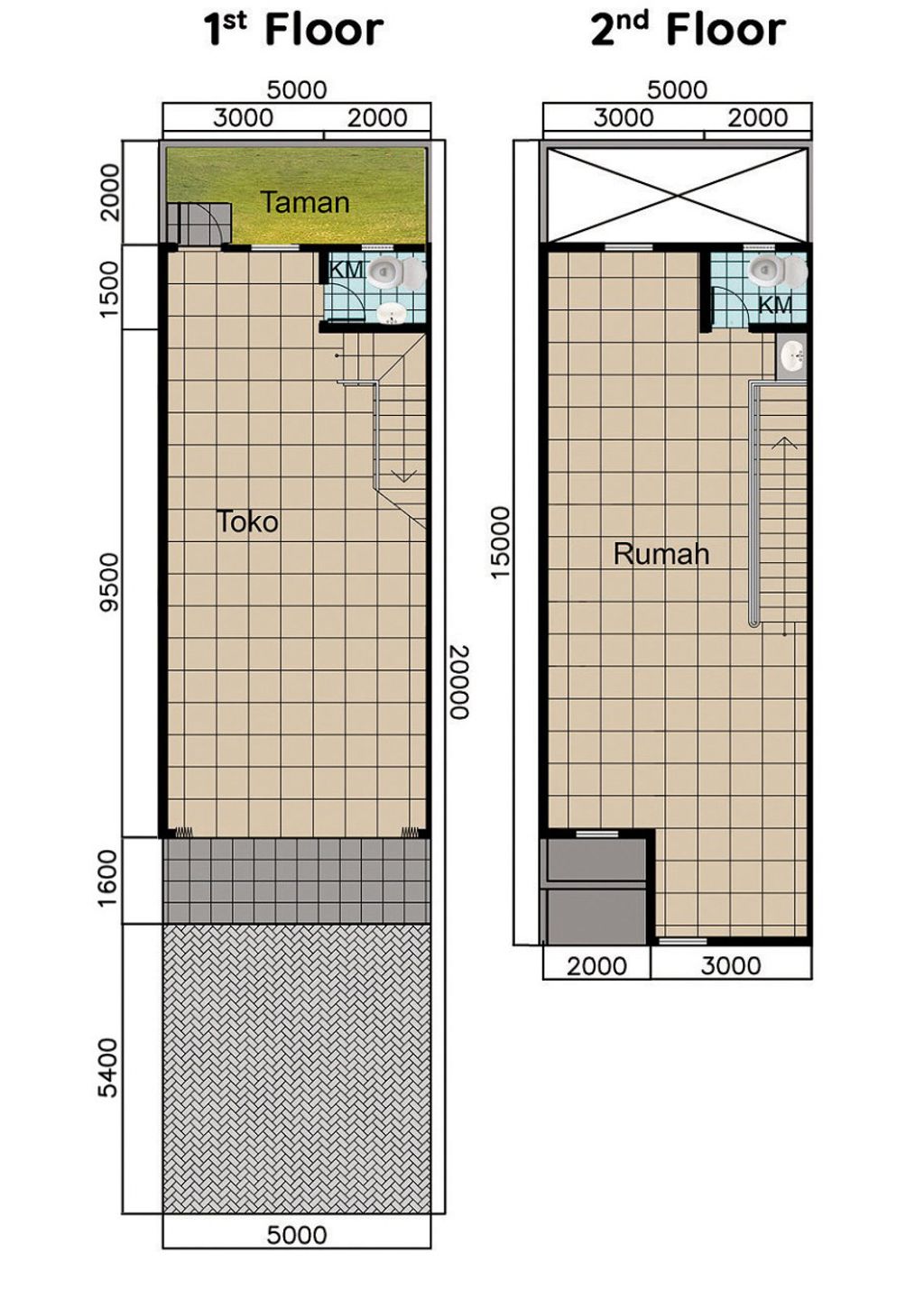 foto denah rumah tipe 136/100 perumahan MUTIARA ARTERI REGENCY