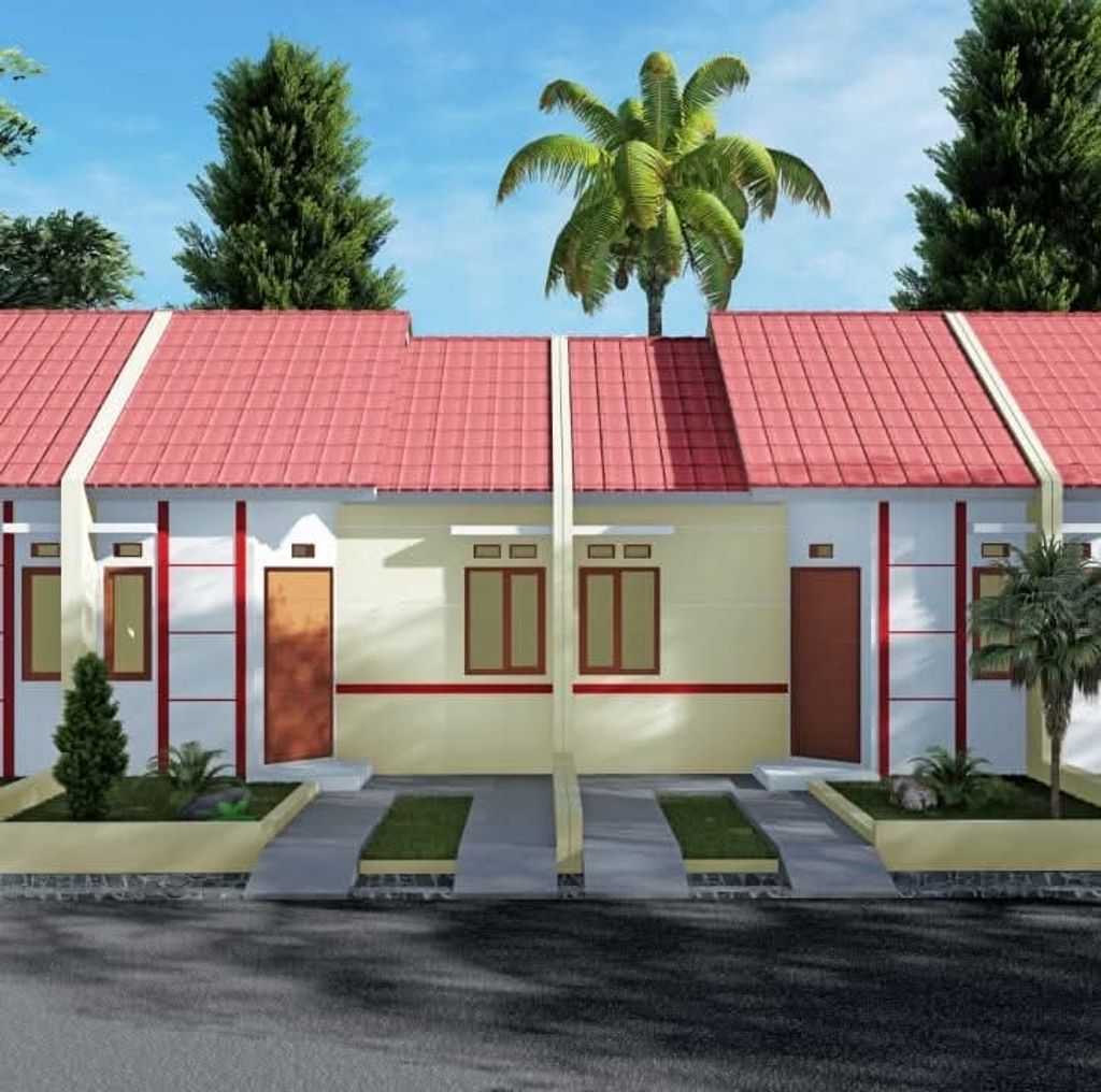 foto tampak rumah tipe 30/60 perumahan Karang Kencana
