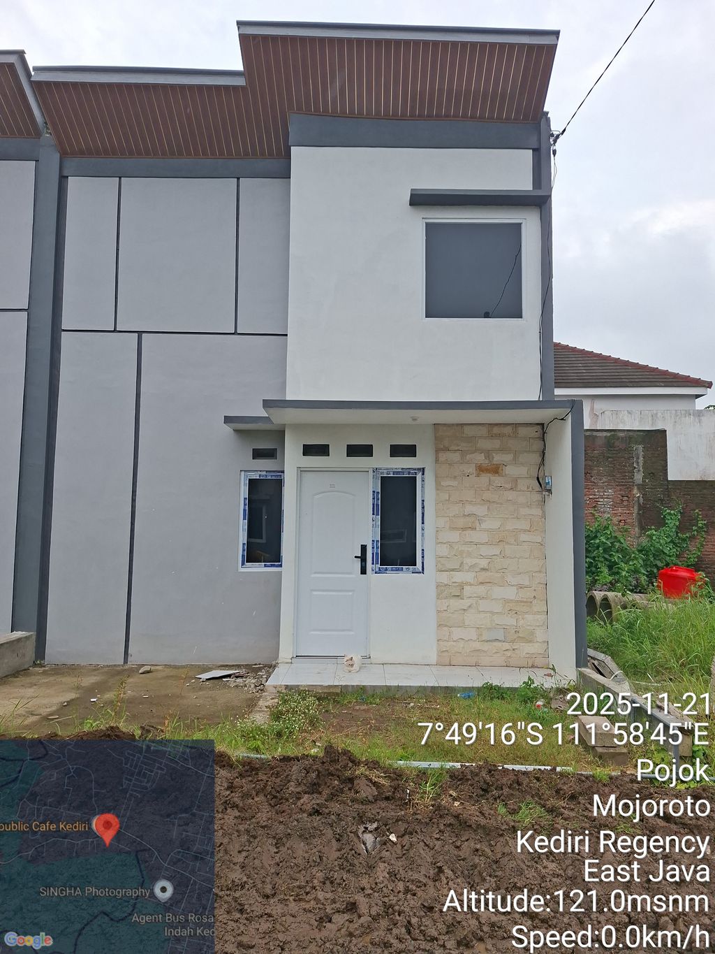 foto tampak rumah tipe 30/60 perumahan Perum Pandawa Land 3