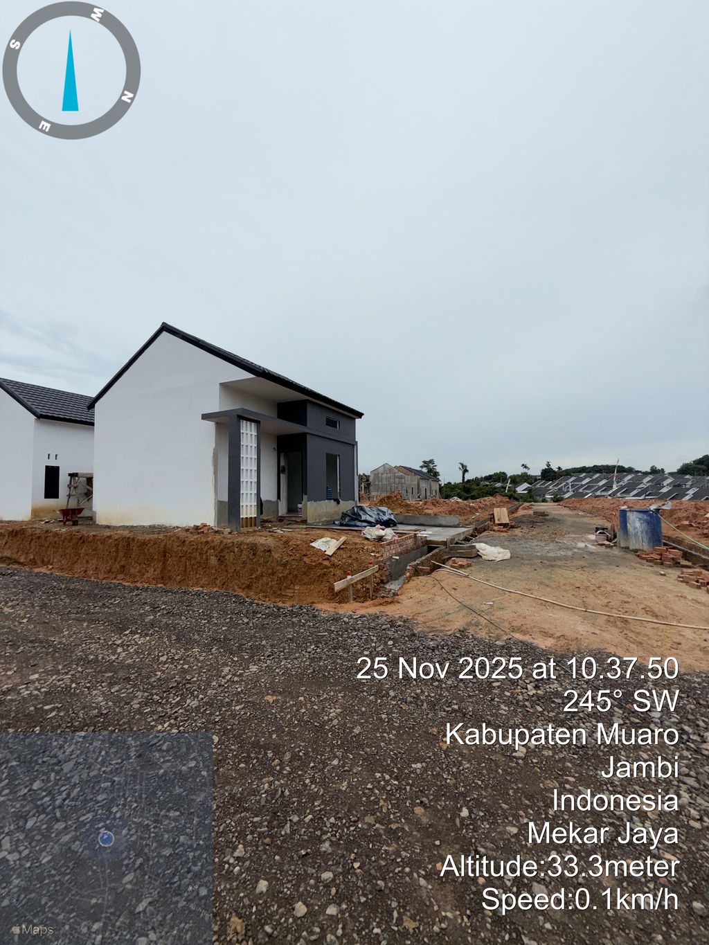 foto posisi tengah perumahan PESONA SIGINJAI 2