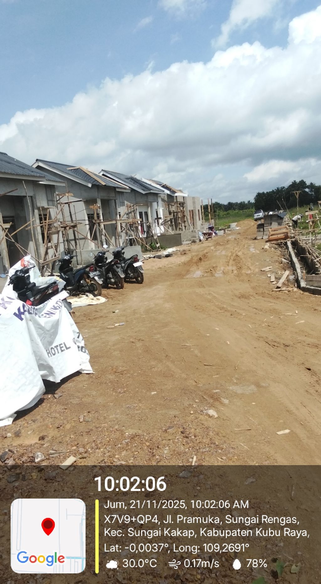 foto posisi tengah perumahan Kentura Permai Residence