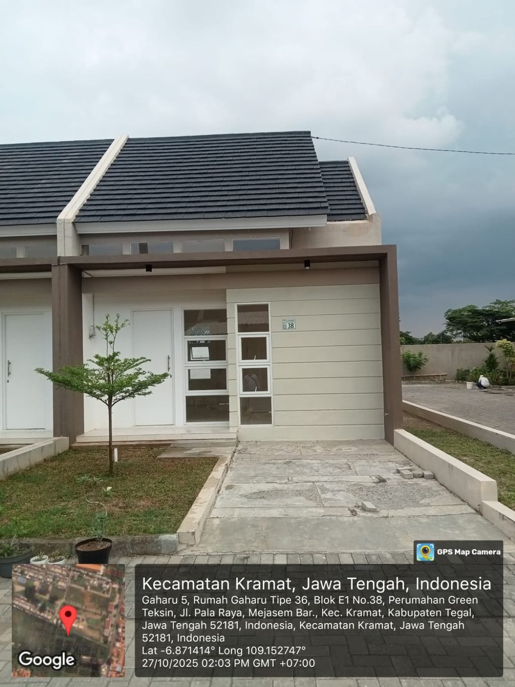 foto tampak rumah tipe Gaharu 36/114 perumahan KERJASAMA PPA NINDYA