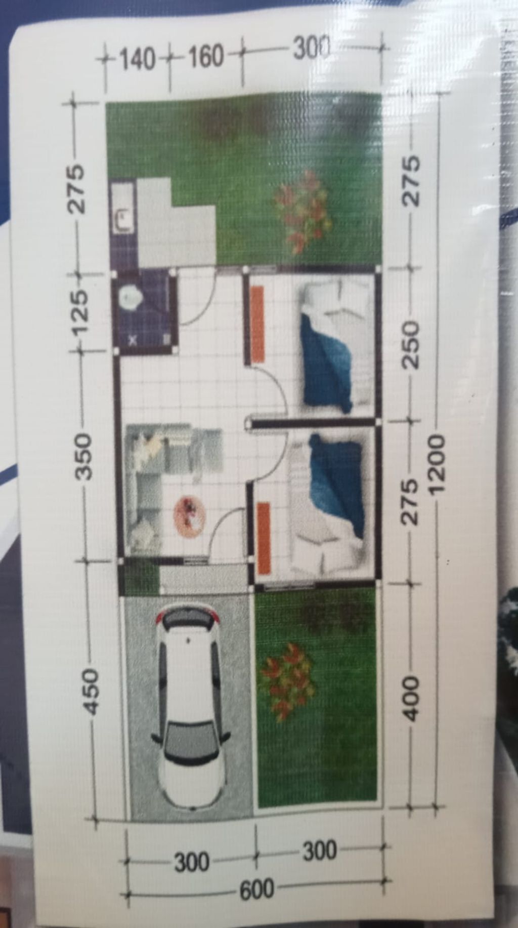 foto denah rumah tipe 30 perumahan Griya Rajasa 01
