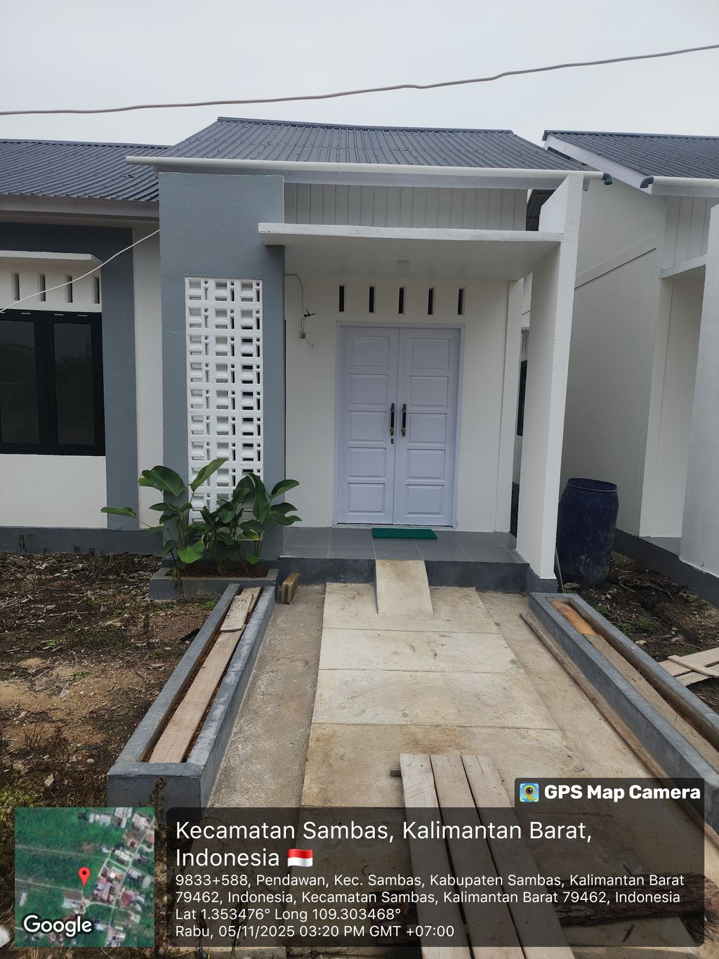 foto tampak rumah tipe 36/135 perumahan Green Sambas