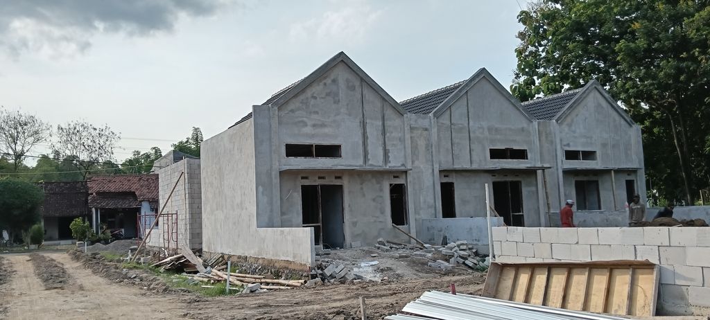 foto tampak rumah tipe 30/60 perumahan Banjar View