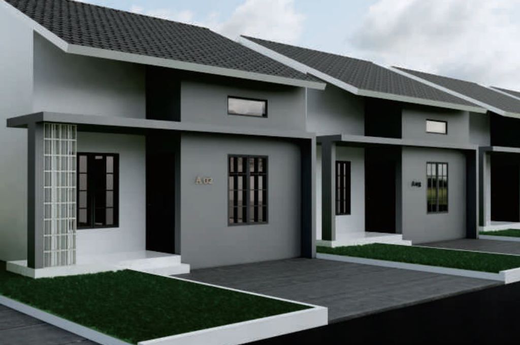 foto tampak rumah tipe 36 RSH perumahan PESONA SIGINJAI 2