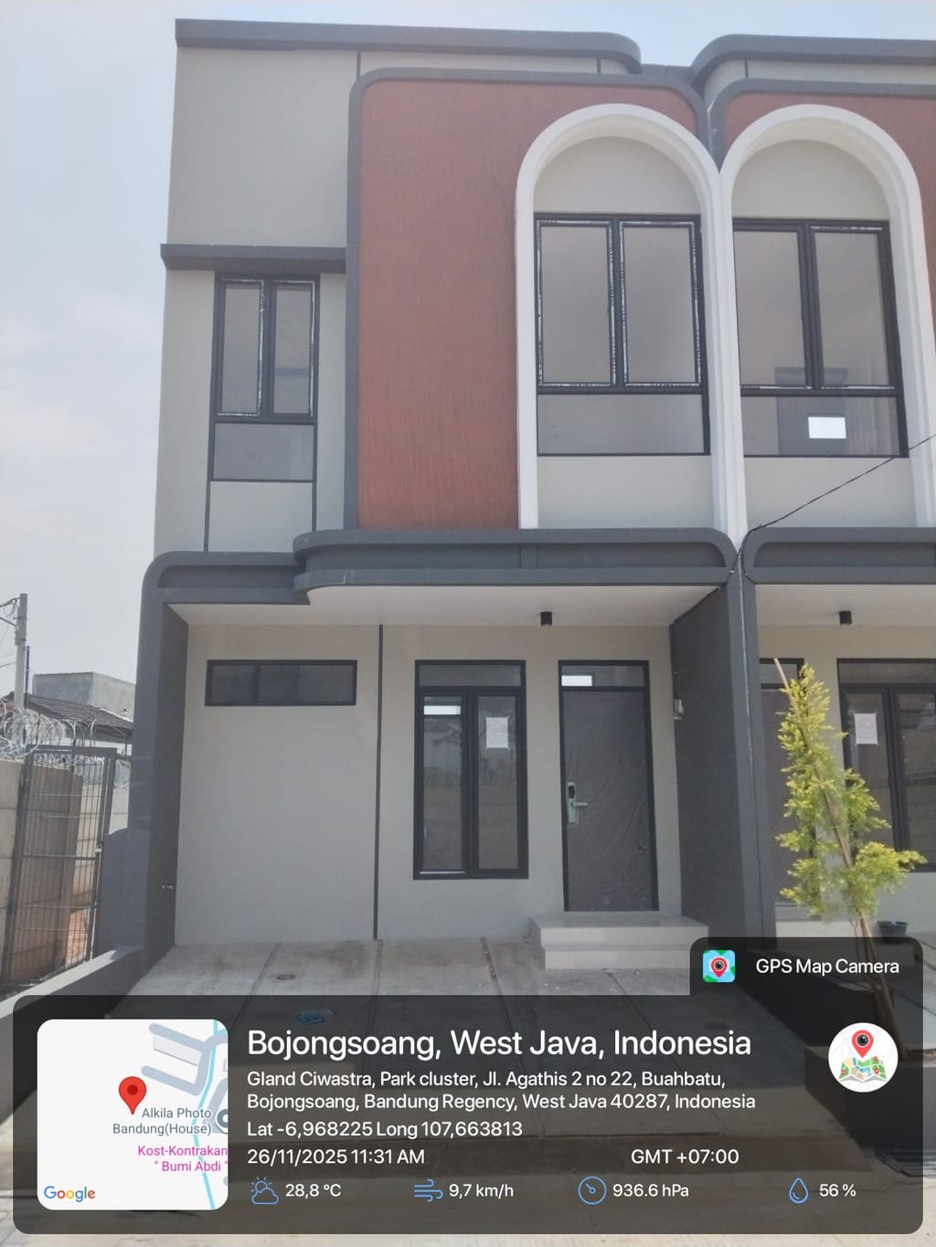 foto tampak rumah tipe 38 Compact 2 Kamar HC (441) perumahan G-Land Ciwastra Park 2