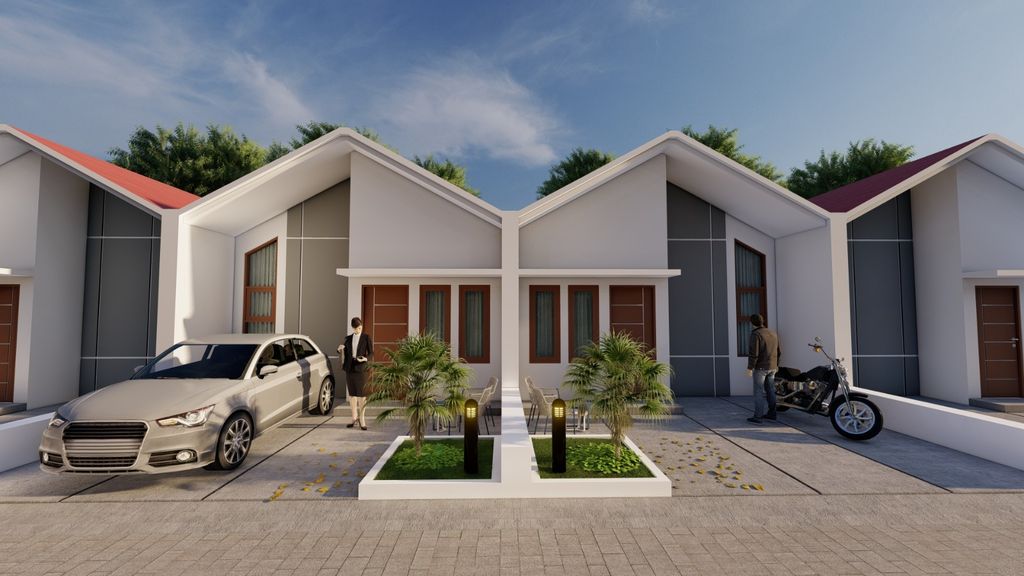 foto tampak rumah tipe penggalang perumahan TP ABADI SEKTOR JOHO MOJOLABAN