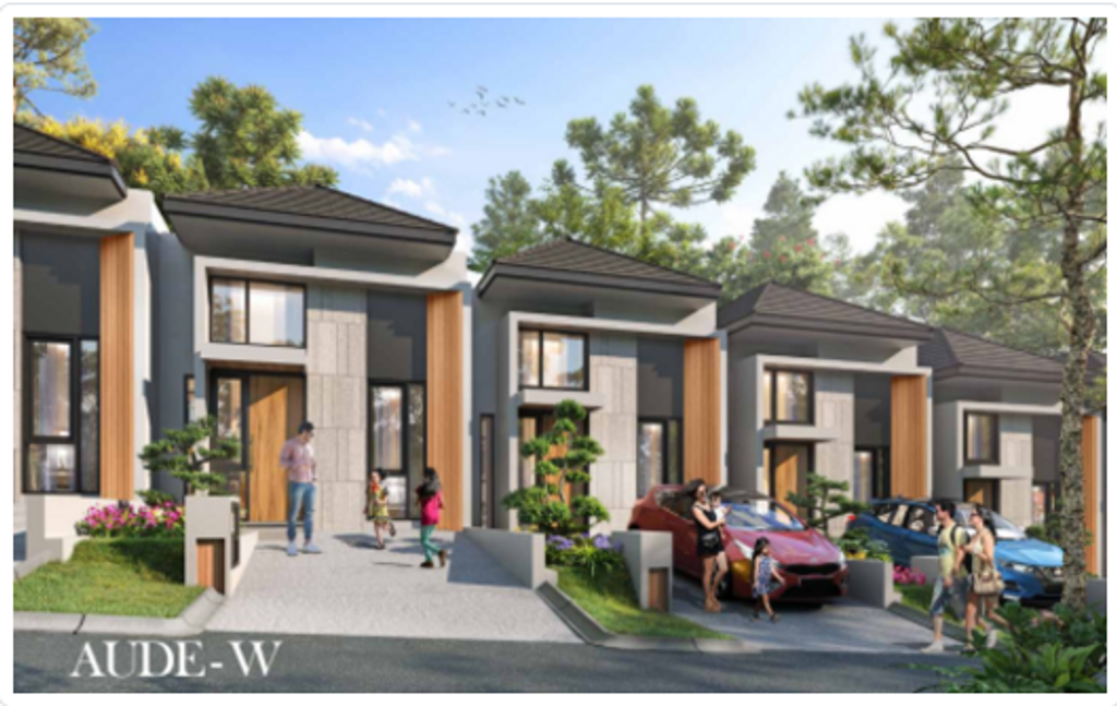 foto tampak rumah tipe AUDE-W - COR perumahan PERUMAHAN CITRA CITY SENTUL KAWASAN REGULER 1