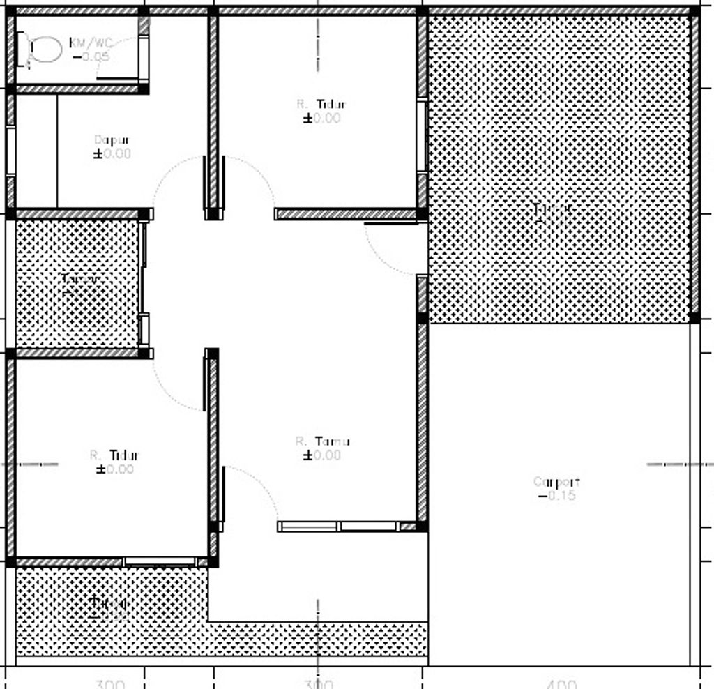 foto denah rumah tipe Anggrek perumahan GRAHA CANDI PRATAMA