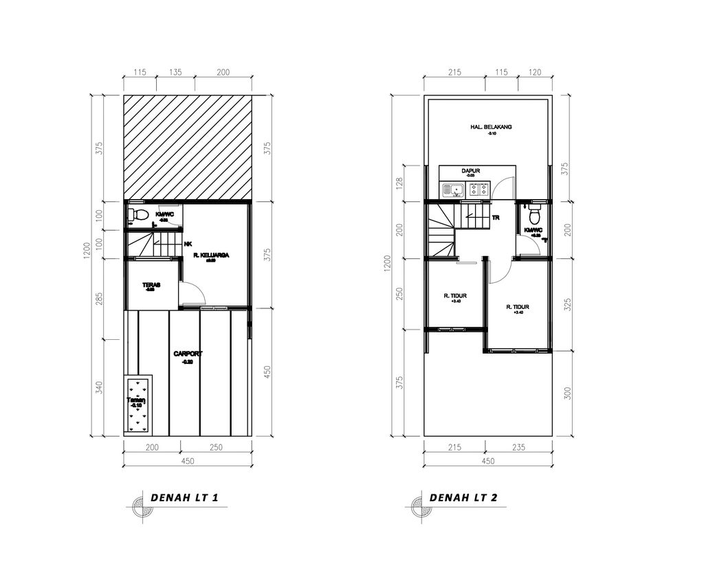 foto denah rumah tipe 38 Compact 2 Kamar HC (295) perumahan Bukit Sukanagara Resort