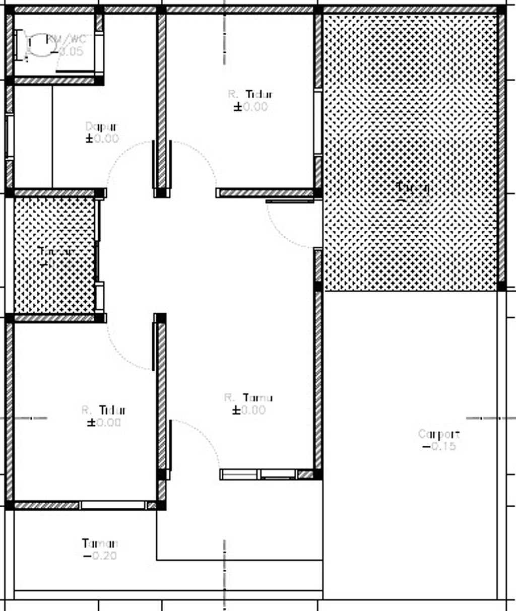 foto denah rumah tipe Melati perumahan GRAHA CANDI PRATAMA