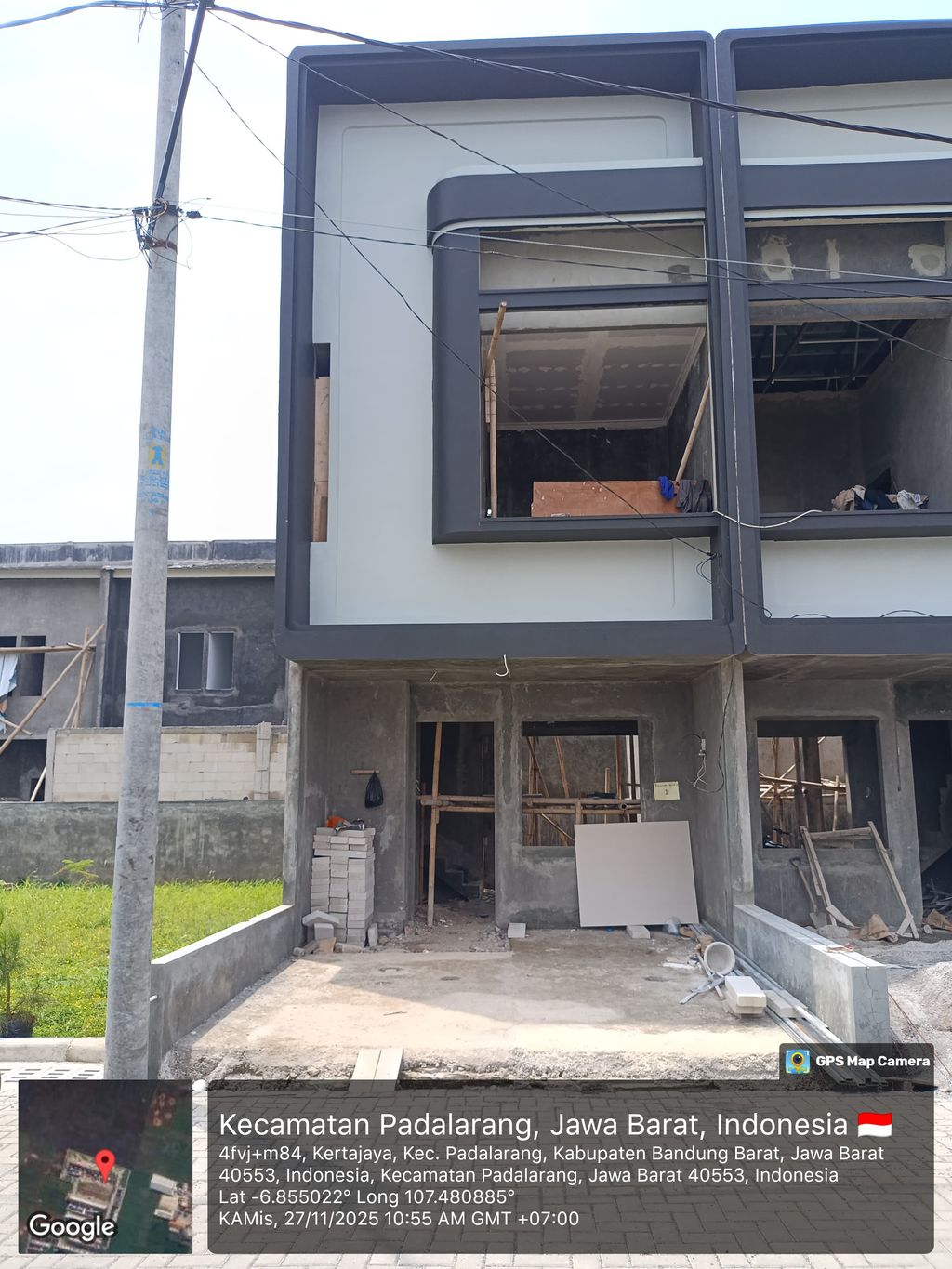 foto tampak rumah tipe 45 Compact Minimalis HC (554) perumahan Cluster Everton