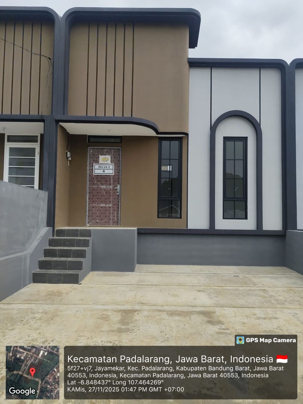 foto tampak rumah tipe 36 1 Lantai Kontur 1m (409) perumahan G-Land Padalarang Valley